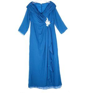 Jaeden Women Maxi Dress Gown Wedding Back Zip Size 12 - NWT